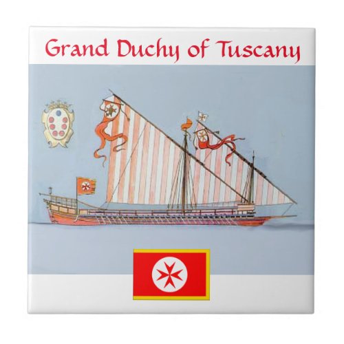 Banner of the Navy Tuscany Medici Ceramic Tile