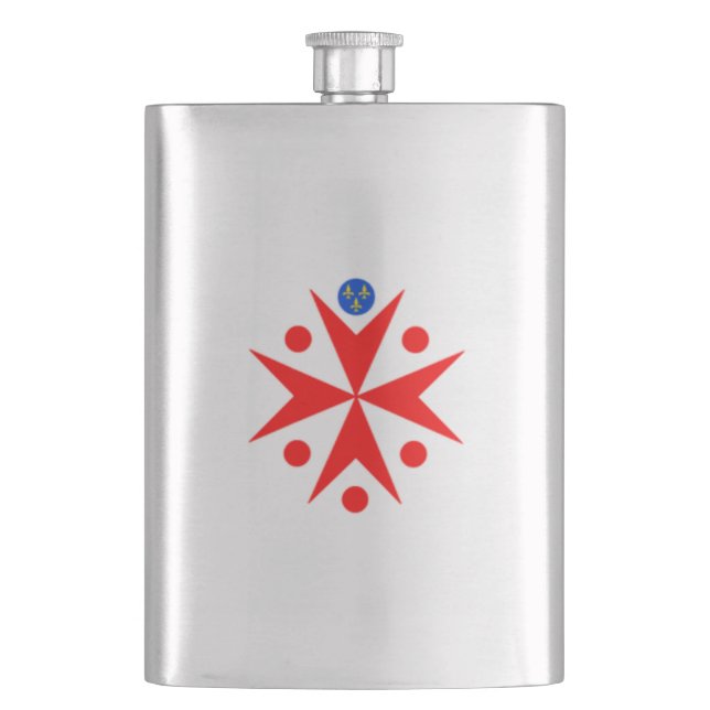 Banner of the Navy Tuscany Medici Flask (Front)