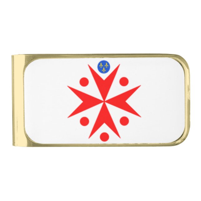 Banner of the Navy Tuscany Medici Gold Finish Money Clip (Front)