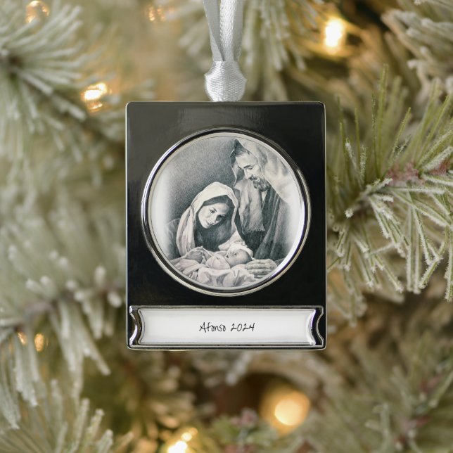 Banner Ornament Jesus  (Tree)