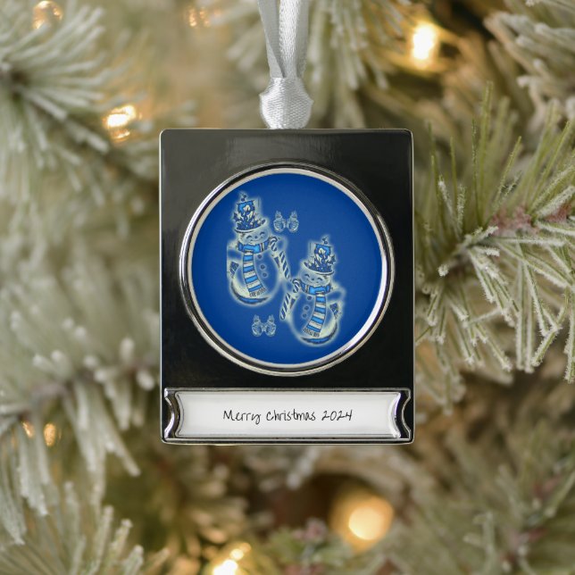 Banner Ornament Snowman  (Tree)