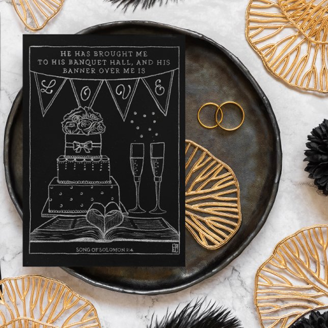 Banner Over Me is Love Inspirational Postcard (Creator Uploaded)