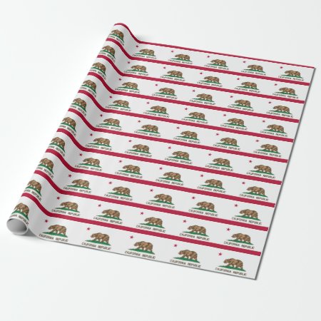 Banner Pattern Of California Wrapping Paper