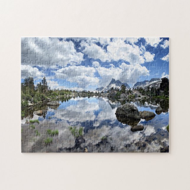 Banner Peak near Island Pass - John Muir Trail Jigsaw Puzzle (Horizontal)