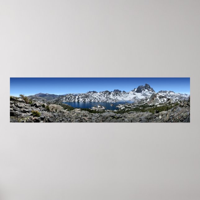 Banner Peak over Garnet Lake - Sierra Nevada Poster (Front)