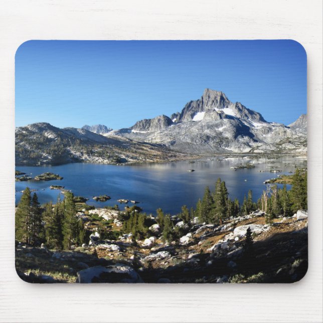 Banner Peak Thousand Island Lake John Muir Trail Mouse Pad (Front)