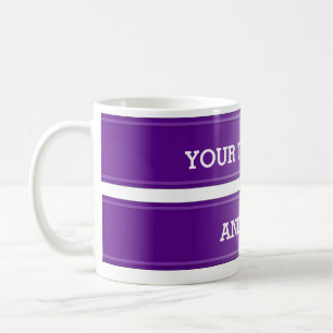BANNER purple gradient + your text Coffee Mug