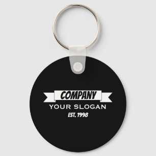 Banner Ribbon, Company Name Keychain