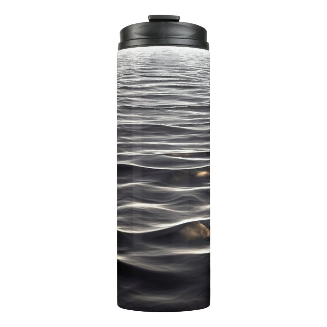 Banner texture background water thermal tumbler (Front)