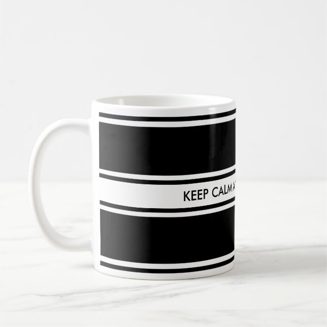 BANNER violet gradient + KEEP CALM Coffee Mug (Left)