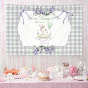 Bannière 1er Anniversaire Some Bunny is One Banner