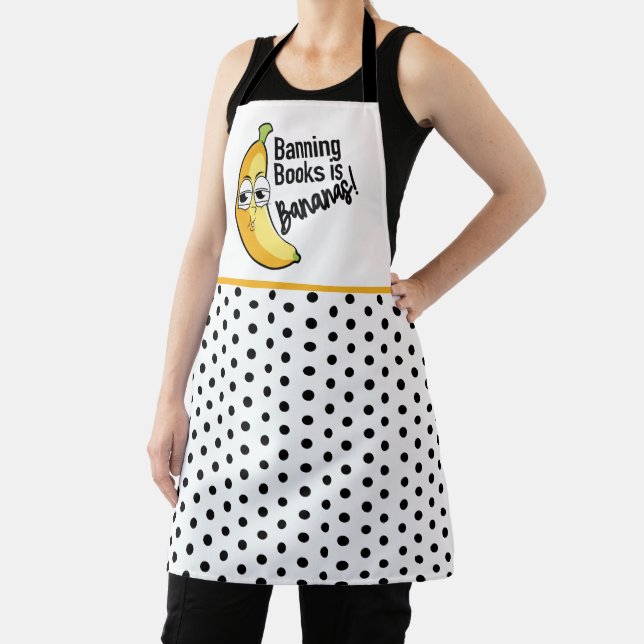 Banning Books Bananas  Apron (Insitu)