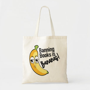 Banning Books Bananas Tote Bag
