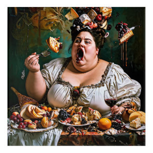 "Banquet of Chaos" Surreal Colourful Artwork Acrylic Print