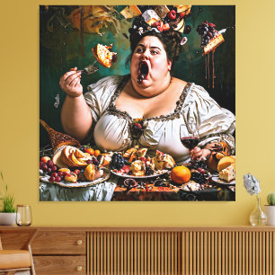 "Banquet of Chaos" Surreal Colourful Artwork Canvas Print