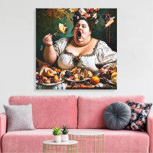 "Banquet of Chaos" Surreal Colourful Artwork