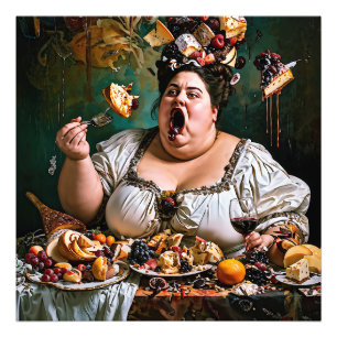 "Banquet of Chaos" Surreal Colourful Artwork Photo Print