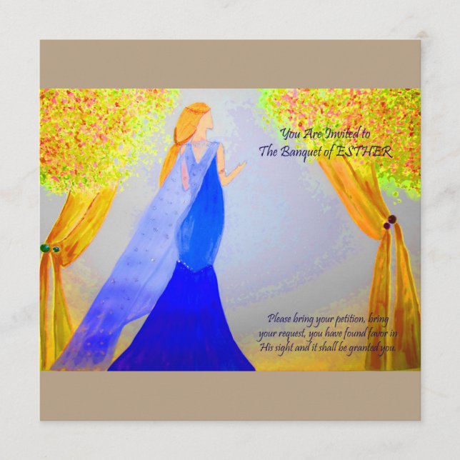 Banquet of Esther Menu (Front)