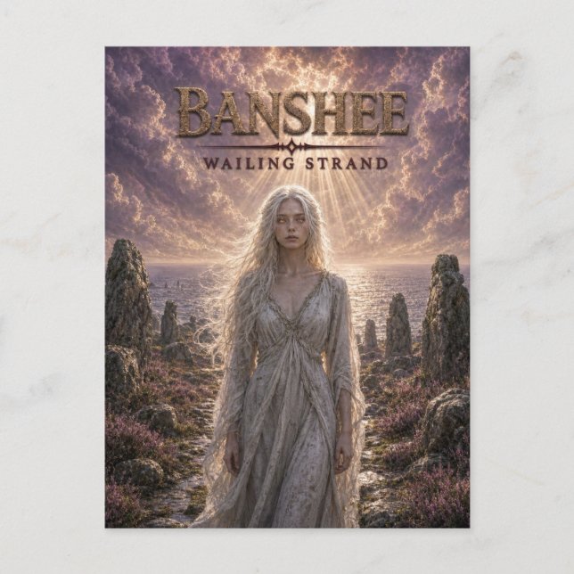 Banshee Wailing Strand Dark Cinema Postcard (Front)