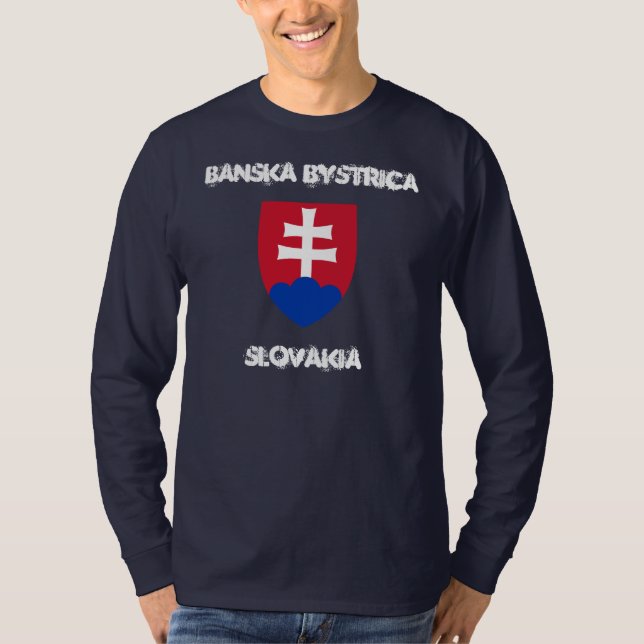 Banska Bystrica, Slovakia with coat of arms T-Shirt (Front)