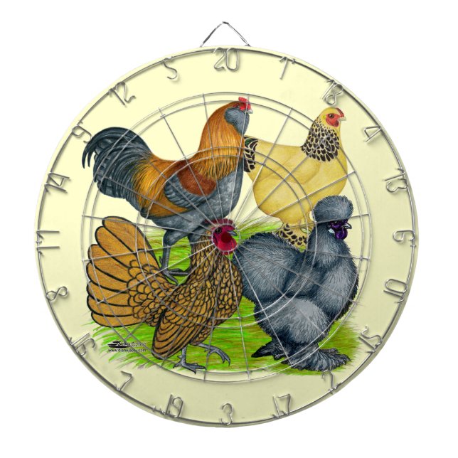 Bantam Quartet Dart Board (Front)