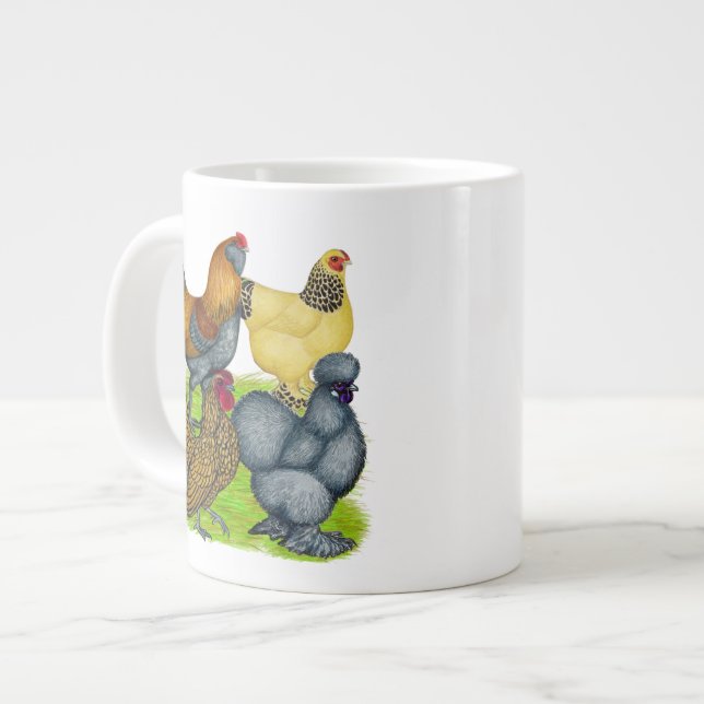 Bantam Quartet Giant Coffee Mug (Front Left)