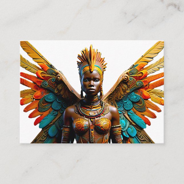 Bantu Marafiki fantasy African Fairy Enclosure Card (Front)