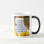 Banu Chosech Mug<br><div class="desc">A channukah mug with the words to Banu Chosech in Hebrew.</div>