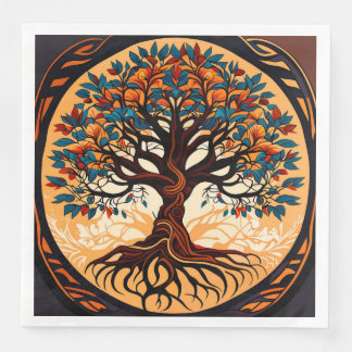 banyan tree paper dinner napkins