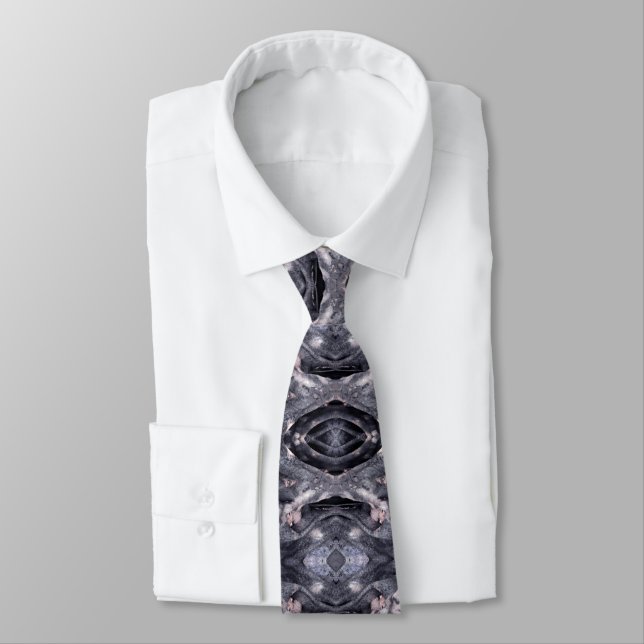 Banyan Tree Pattern Neck Tie (Tied)