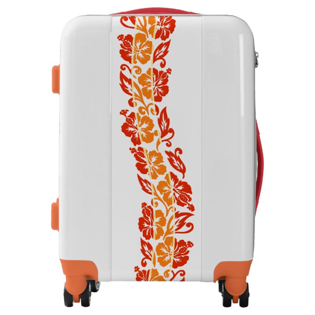 Banyans Hawaiian Hibiscus Wave Stripe Luggage (Front)