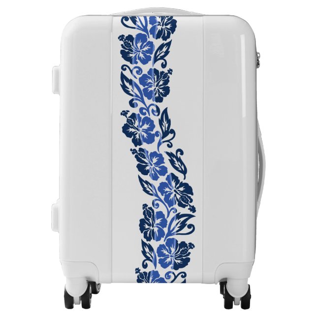 Banyans Hawaiian Hibiscus Wave Stripe Luggage (Front)