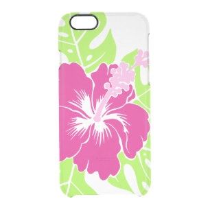 Banzai Beach Hawaiian Hibiscus Floral Clear iPhone 6/6S Case