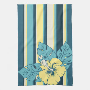 Banzai Beach Hawaiian Hibiscus Kitchen Towel