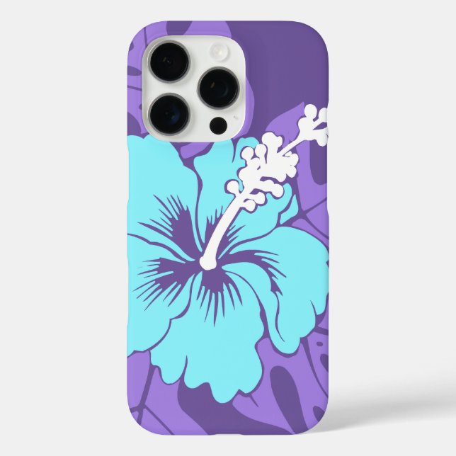 Banzai Beach Hawaiian Hibiscus Purple Case-Mate iPhone Case (Back)
