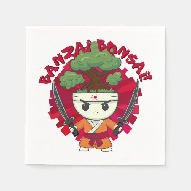 Banzai Bonsai! Napkins (Front)
