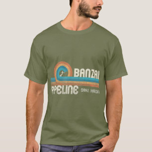 Banzai Pipeline  80s Graphic  North Shore Hawaii T-Shirt