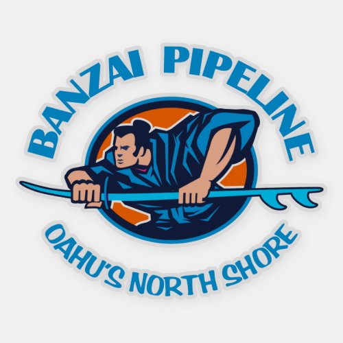 Banzai Pipeline blue Sticker