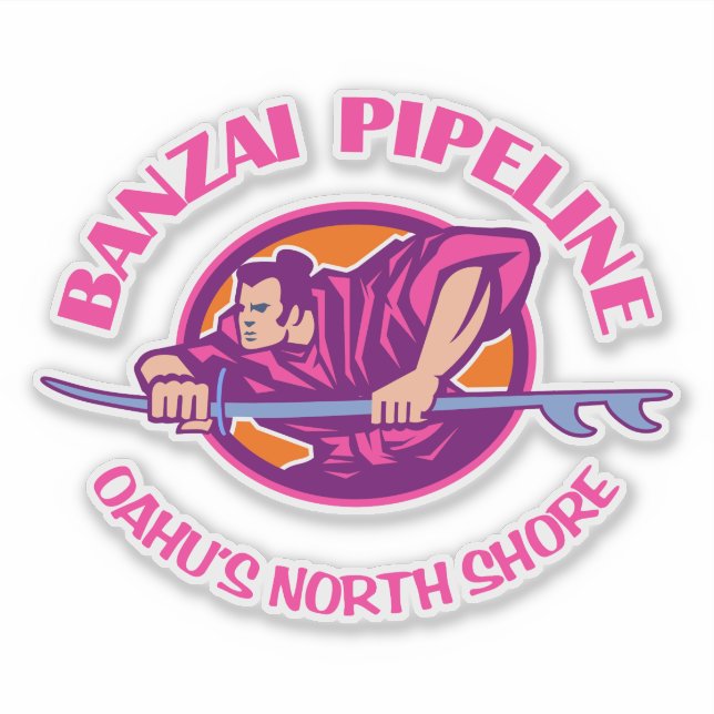 Banzai Pipeline (p) Sticker (Front)