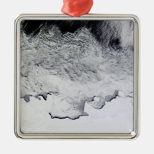 Banzare, Sabrina, and Budd Coasts, Antarctica Metal Ornament (Front)