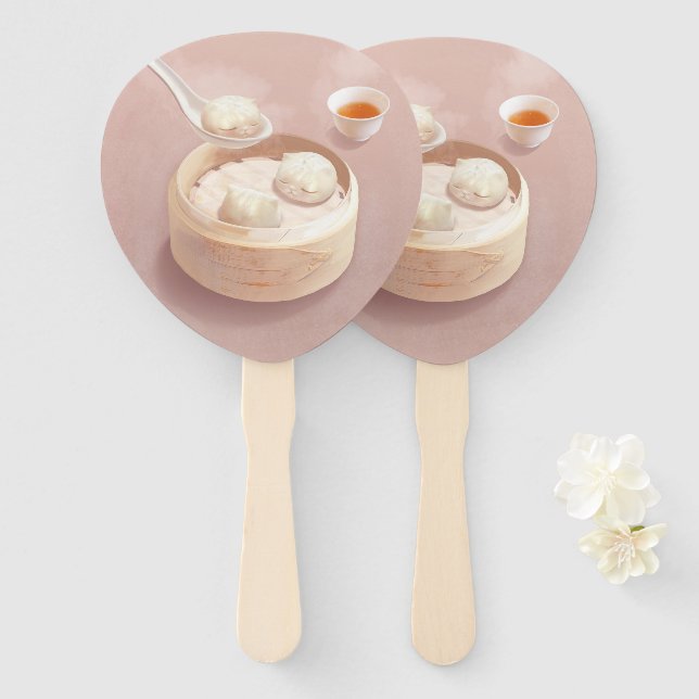 Bao Baby – Tea Time Bao Buddies Hand Fan (Front and Back)