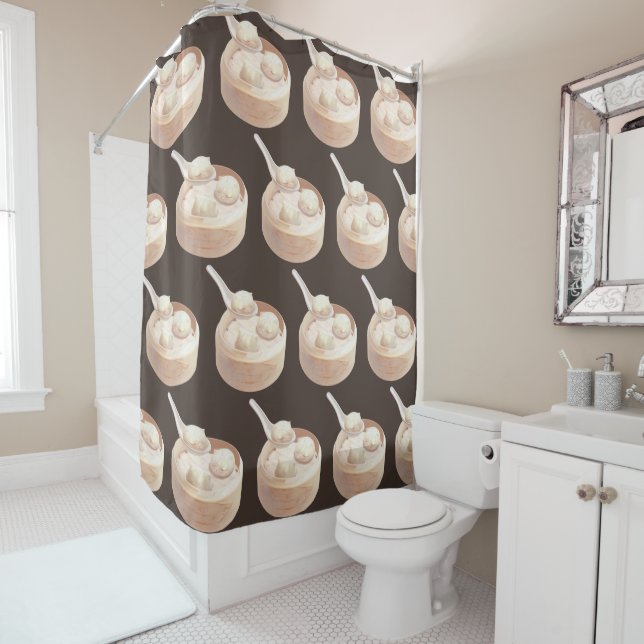 Bao Baby – Tea Time Bao Buddies Shower Curtain (In Situ)