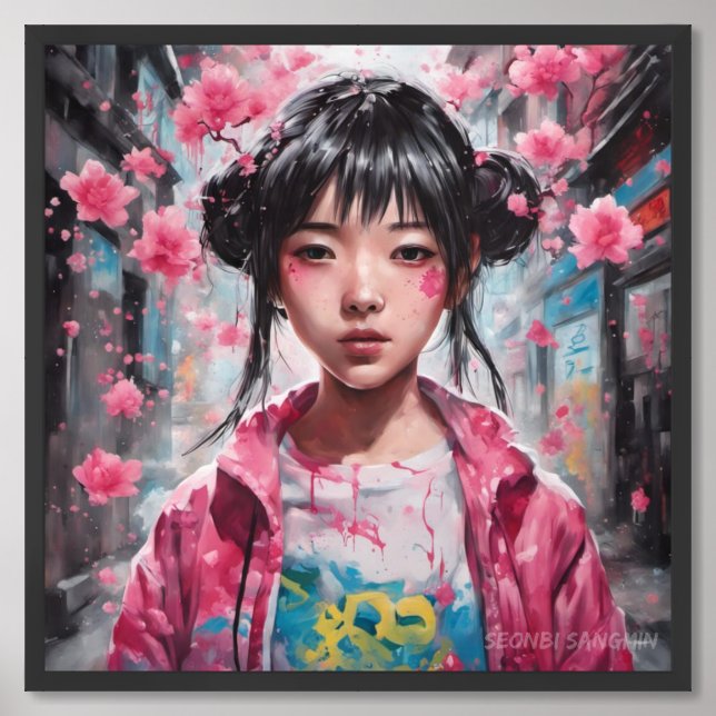 Bao Bao (宝宝) Framed Art (Framed Front)