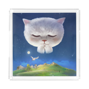 Bao Bao: Floating Among Stars Night Sky Dream Acrylic Tray