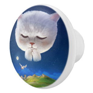 Bao Bao: Floating Among Stars Night Sky Dream Ceramic Knob