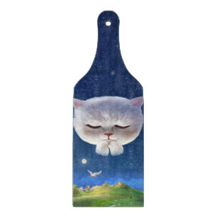 Bao Bao: Floating Among Stars Night Sky Dream Cutting Board