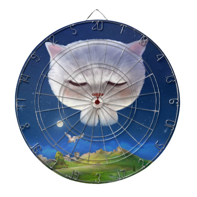 Bao Bao: Floating Among Stars Night Sky Dream Dart Board (Front)