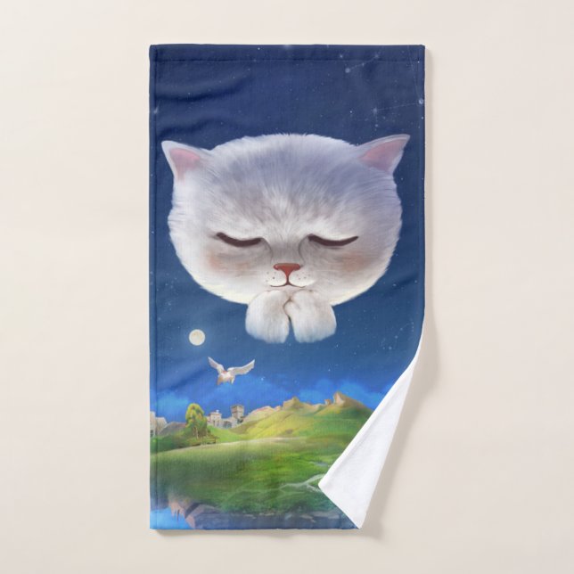 Bao Bao: Floating Among Stars Night Sky Dream Hand Towel (Hand Towel)