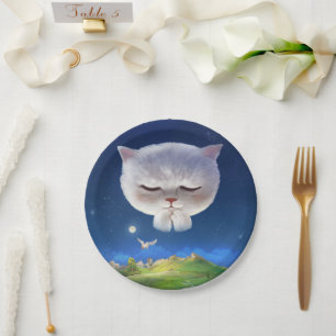 Bao Bao: Floating Among Stars Night Sky Dream Paper Plates