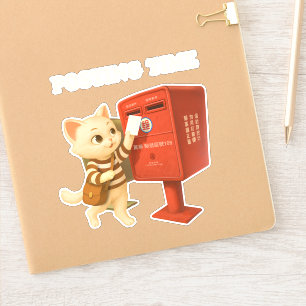 Bao Bao: Posting Time with Retro Taiwan Mailbox Sticker